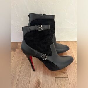 Christian Louboutin Leather and Suede Booties Size 39